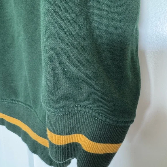 Old Navy Green Crewneck Sweatshirt with Yellow Smiley Face Women's Oversized XL - Picture 5 of 6